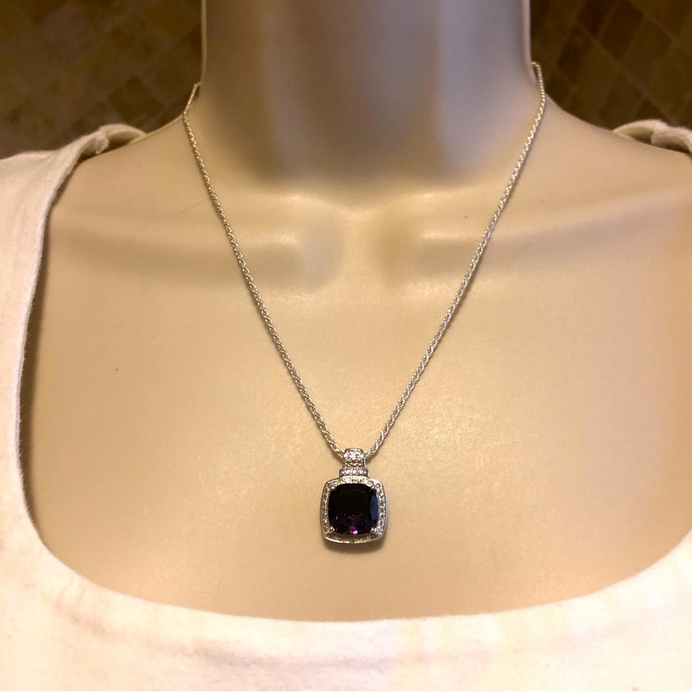 COPY - Sterling silver and amethyst necklace